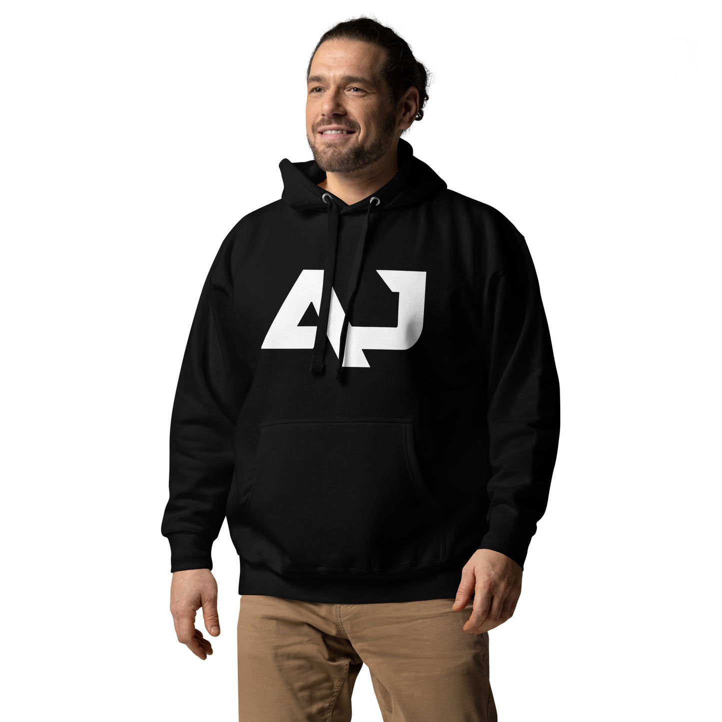 AJ White Logo Hoodie