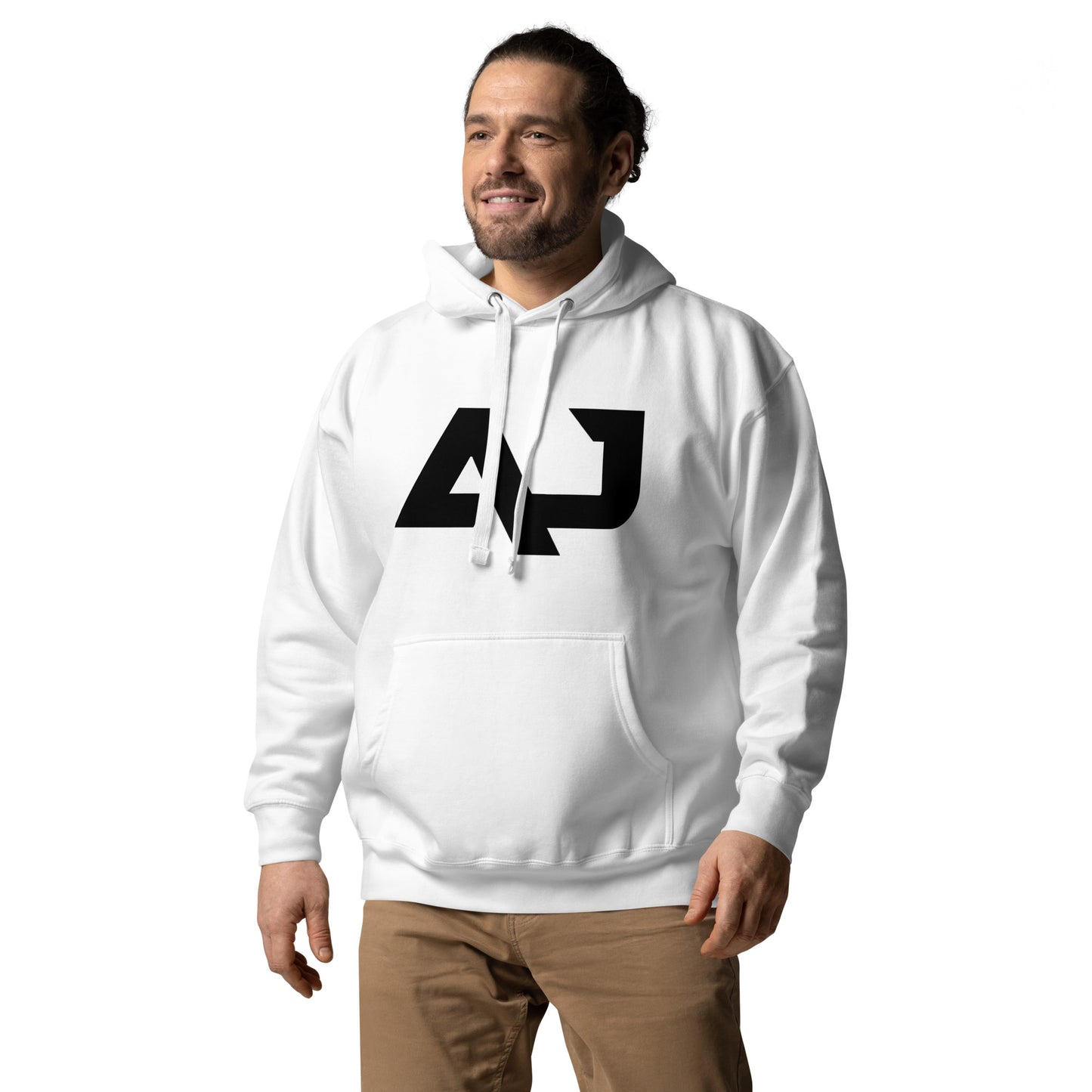 AJ Black Logo Hoodie