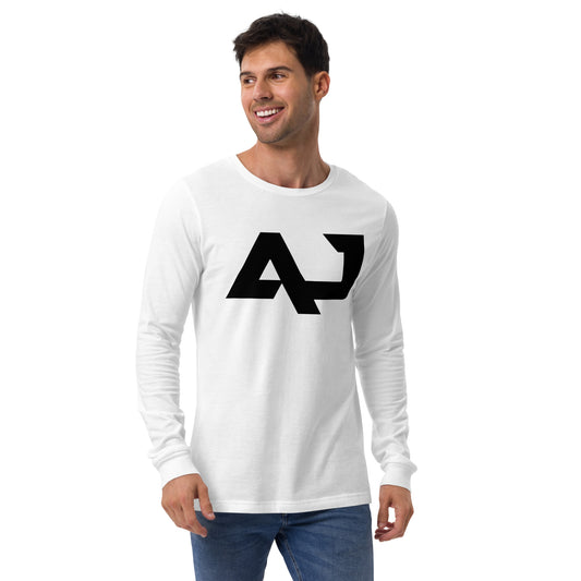 AJ Black Logo Sleeved T